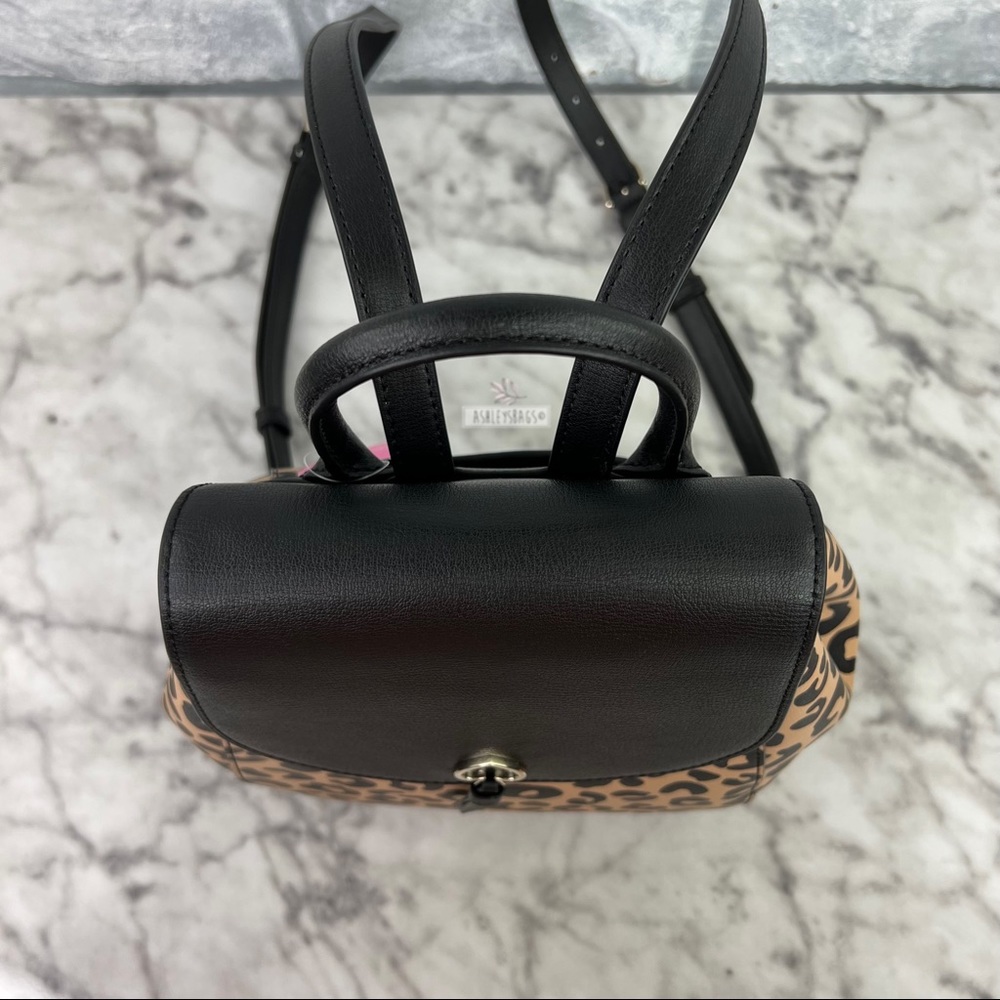 Kate Spade Graphic Leopard Print Adel Backpack - Picture 3 of 10